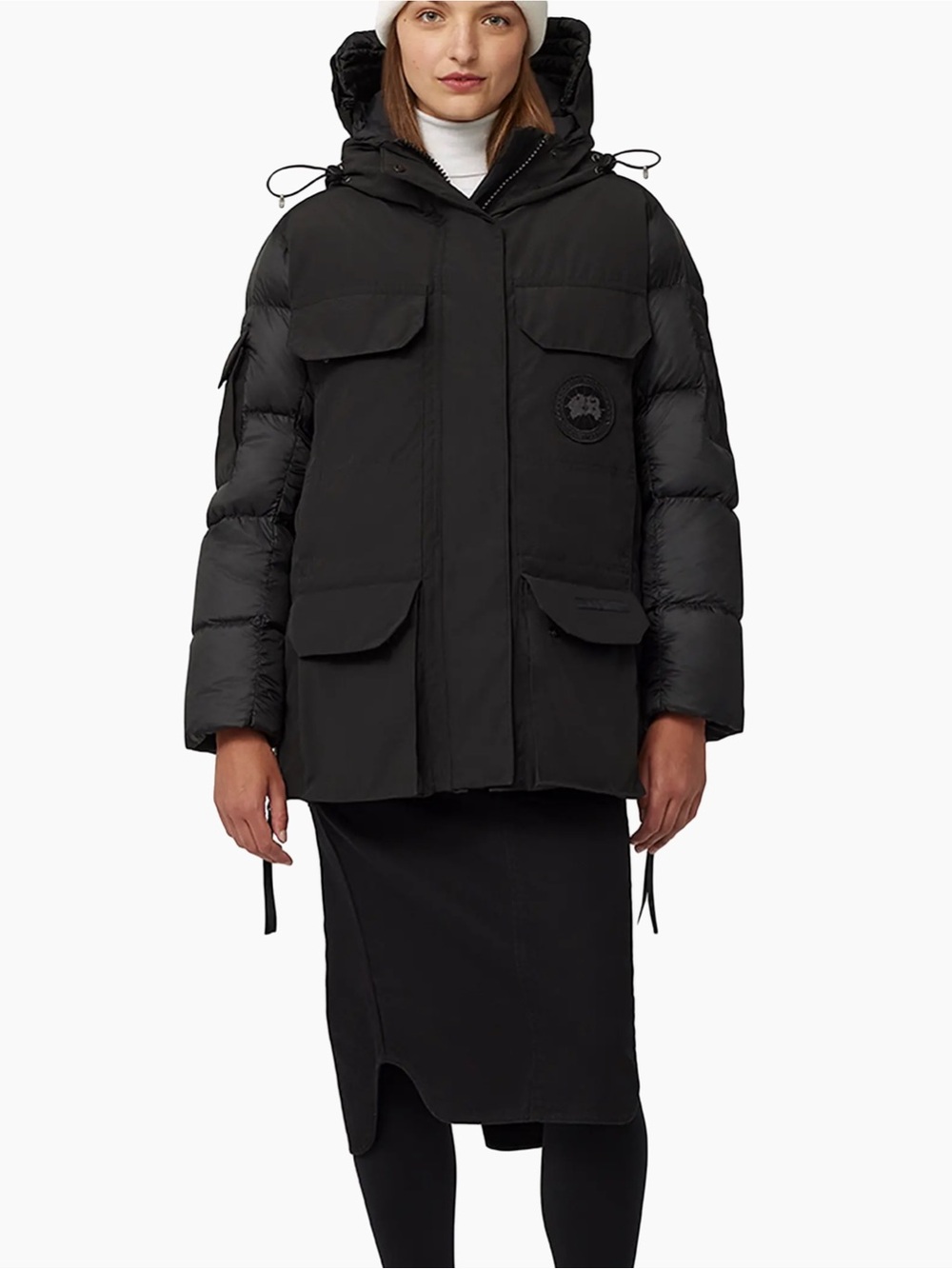 Paradigm Expedition Canada Goose Parka Black Label Black Arctic Tech Down Coat